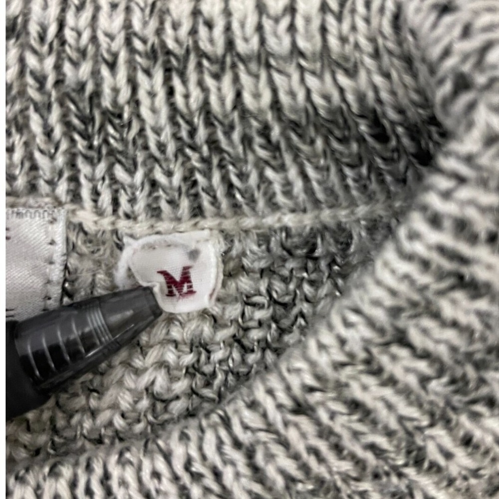 Bugatchi Vtg Patterned Knit Sweater Pullover Gray… - image 5